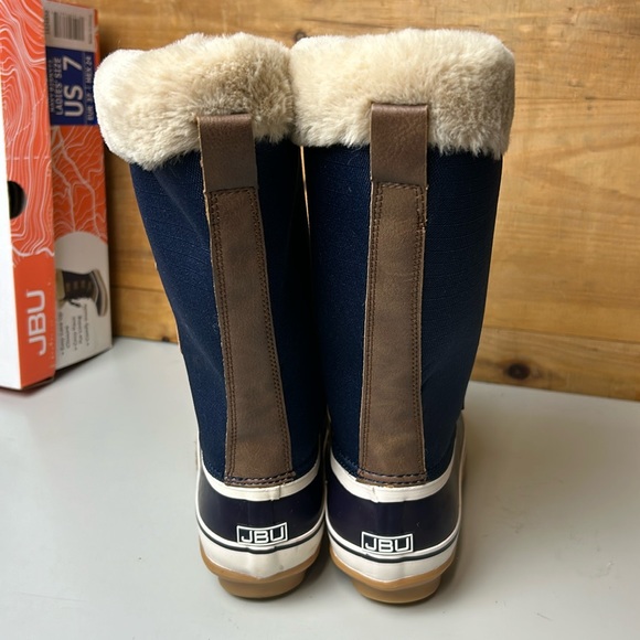 NIB Women’s Tall JBU Winter Boot Snowy Navy Cozy Insole - Picture 4 of 5